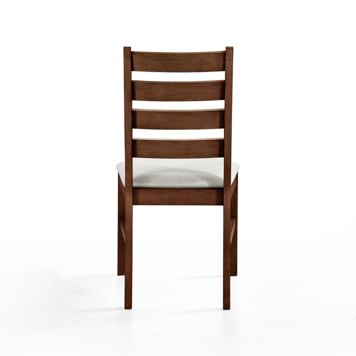 Pascal Ladderback Dining Chair (2 Per Carton)-Walnut