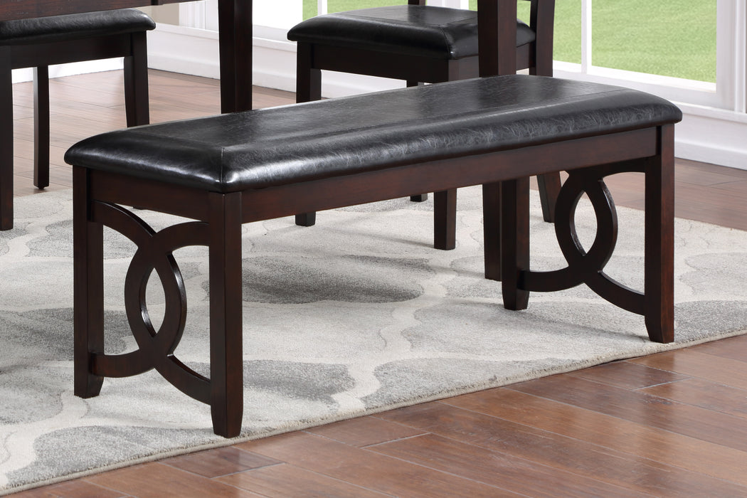 Gia 46" Bench-Ebony