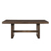Kody Rectangle Dining Table Base-Dk Walnut