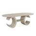 Gwendolyn Oval Dining Table Base-Cerused Taupe