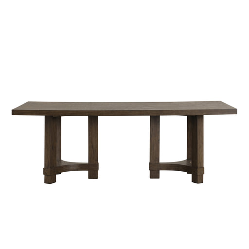 Cityscape Rectangle Dining Table Base-Walnut