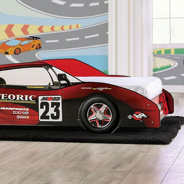 DUSTRACK Twin Bed, Blue & Red