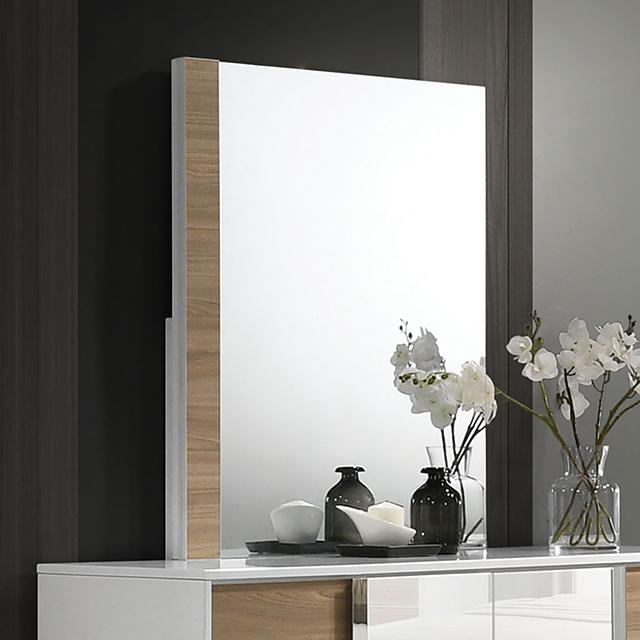 ERLANGEN Mirror, White/Natural