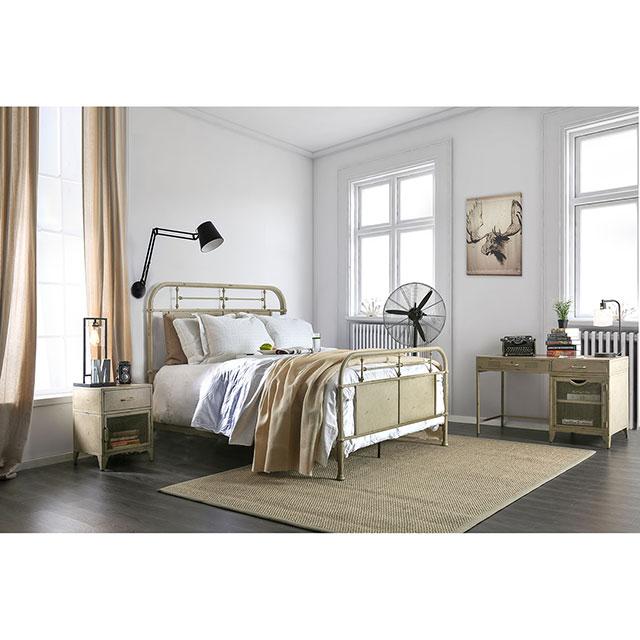 Haldus Cal.King, E.King, & Twin Bed White, Ivory, & Red