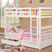 California IV White Twin/Twin Bunk Bed image