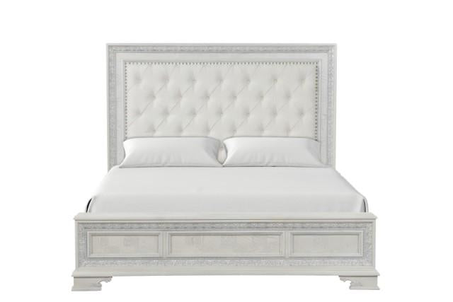 Stella Mia E.King & Queen Bed White & White