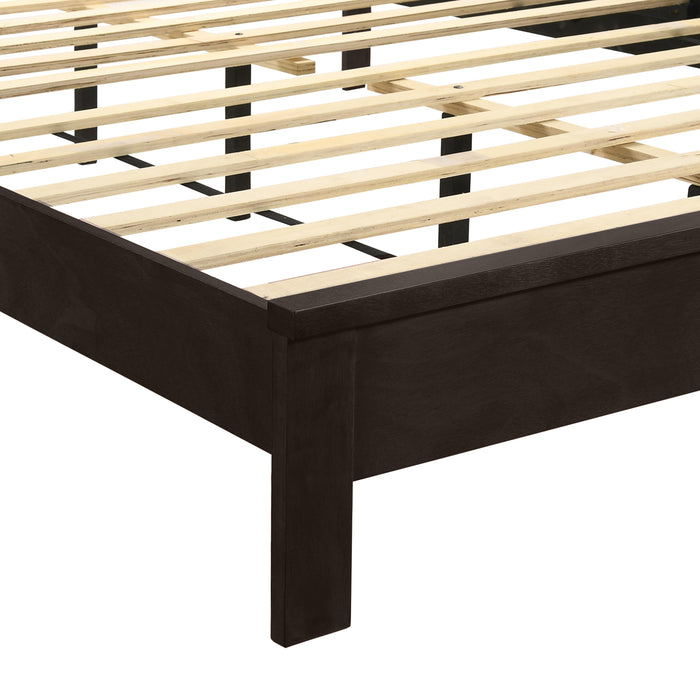 GEMINI Queen Q PANEL BED-HB/FB/RAILS-MERLOT