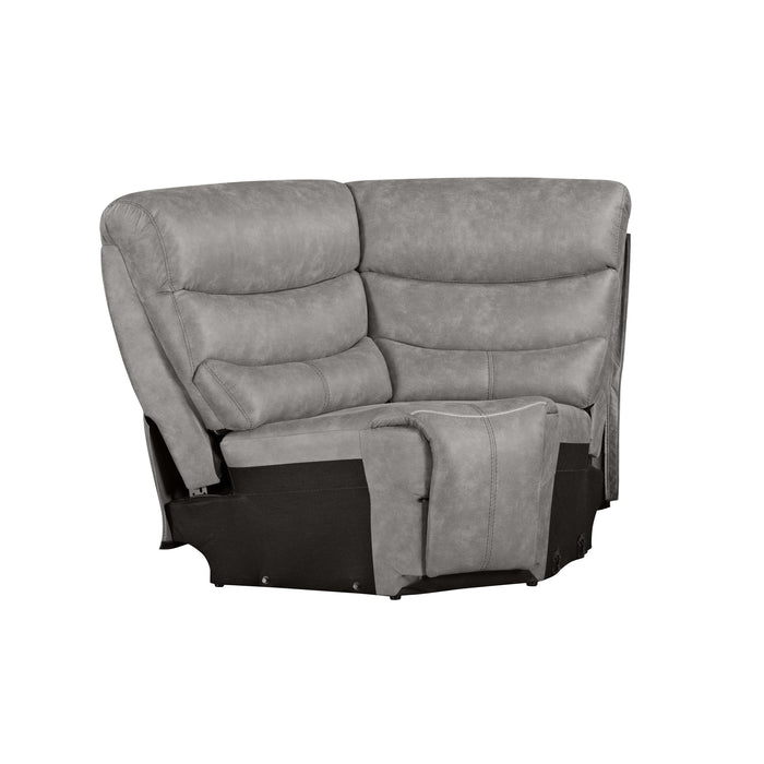KAMARI RAF LOVESEAT W/ONE RECLINER-GRAY