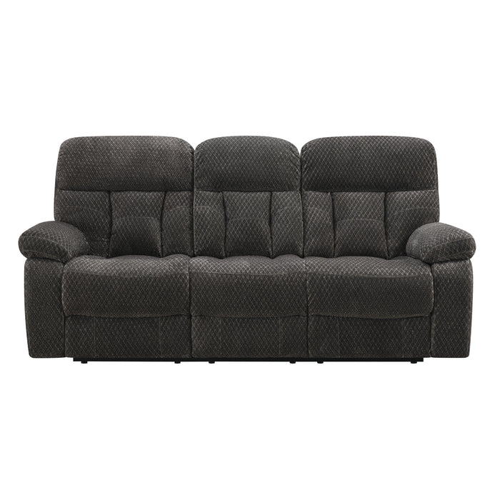 BRAVO SOFA W/DUAL RECLINER-CHARCOAL