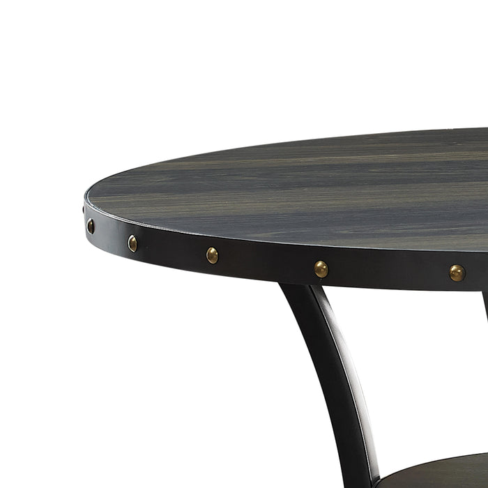 CRISPIN 36" ROUND BAR TABLE-SMOKE