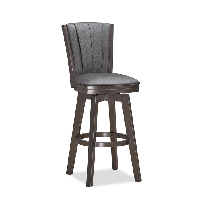 DIVA 30" SWIVEL BAR STOOL-GLITTER GRAY