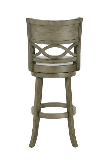 MANCHESTER 29" BAR STOOL-ANT GRAY W/FABRIC SEAT