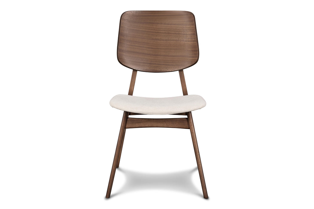 OSCAR WOOD BACK CHAIR - WALNUT, 2 PC PER CARTON