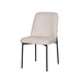 Erik Side Chair W/ Black Metal Frame -Beige (2 Per Carton)