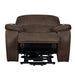 Brookings Power Lift Recliner W/ Heat & Massage-Brown