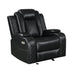 Orion Ii Glider Recliner W/ Pwr Fr & Hr-Black