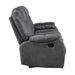 Morello Sofa W/Dual Recliner- Gray