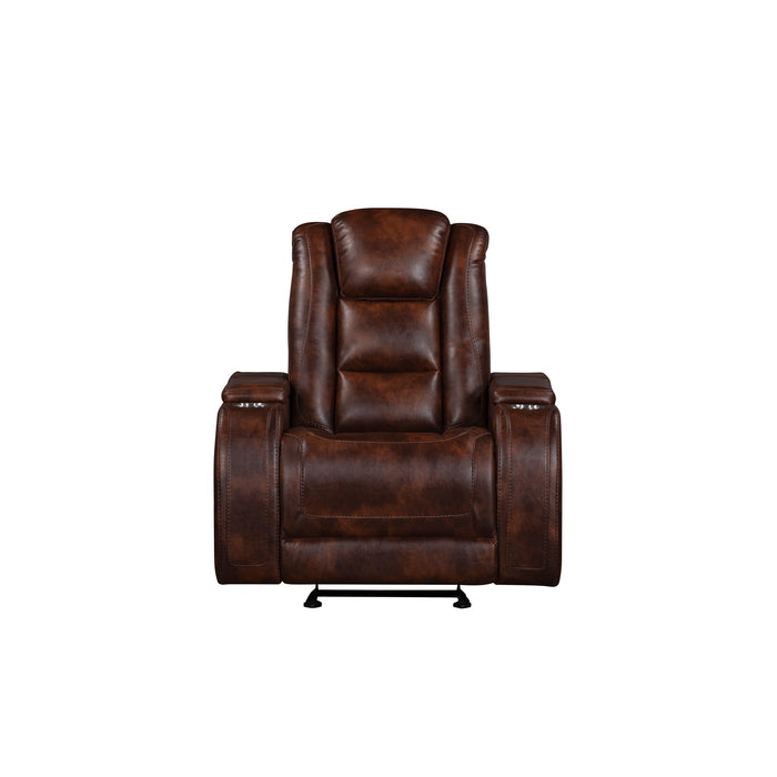 Chester Glider Recliner-Brown