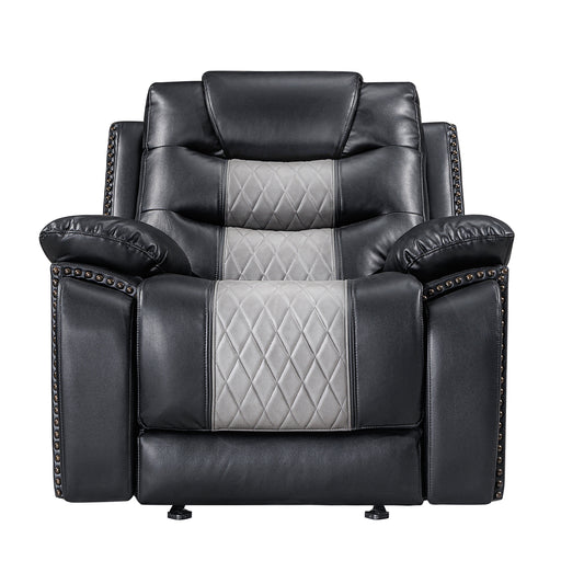 Nikko Glider Recliner W/Pwr Fr-Black/Gray