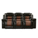 Nikko Sofa W/Dual Recliner-Brown