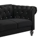 Emma Crystal Loveseat-Black