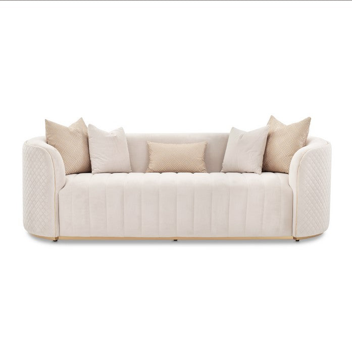 AICO Ariana Sofa in Beige Gold image