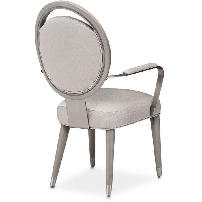 AICO Eclipse Arm Chair (Set of 2) in Moonlight