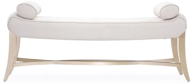AICO Malibu Crest Bed Bench in Chardonnay