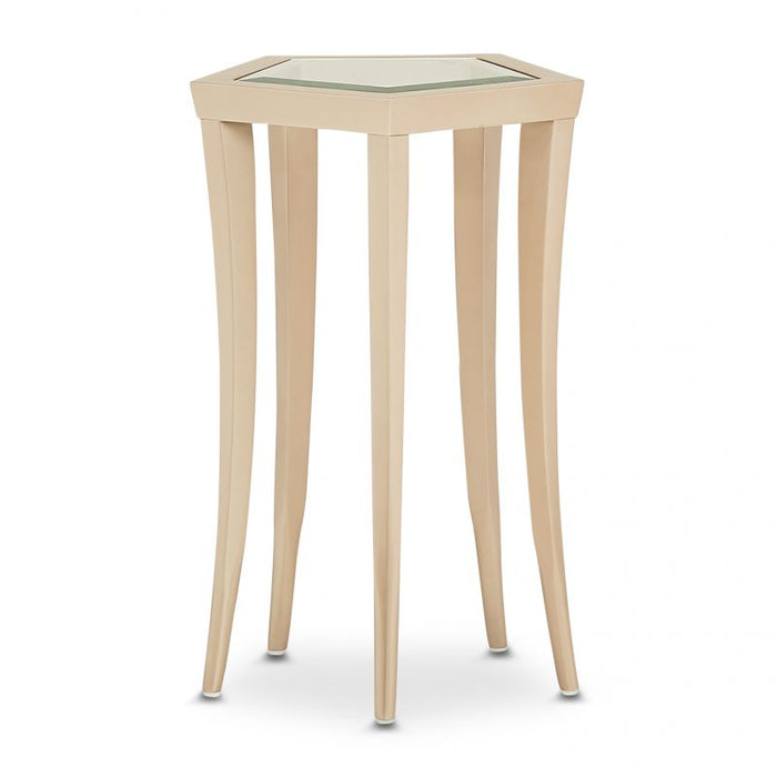 AICO La Rachelle Chairside Table in Medium Champagne image
