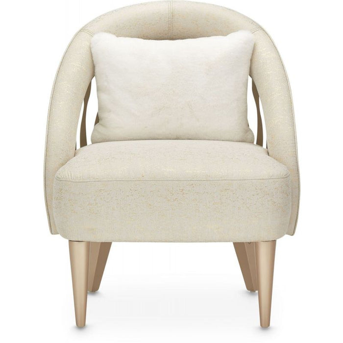 AICO La Rachelle Flame Chair Gold Rush in Medium Champagne image