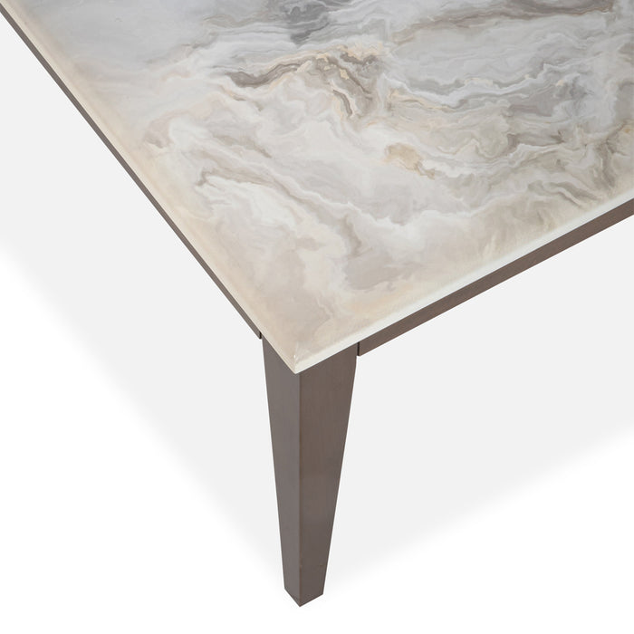 AICO Balboa Rectangular Cocktail Table in Warm Walnut