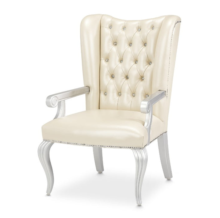 AICO Hollywood Swank Desk Chair in Creamy Pearl image