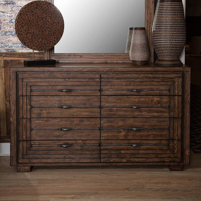 Aico Carrollton Dresser in Rustic Ranch