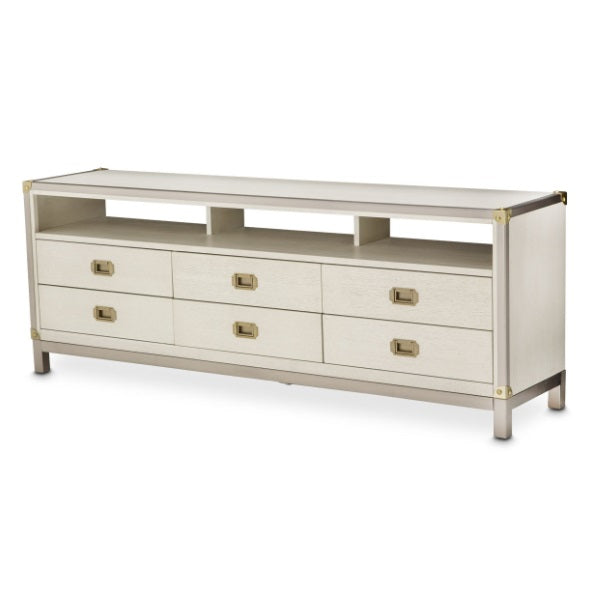 AICO Furniture Menlo Station TV Console in Eucalyptus