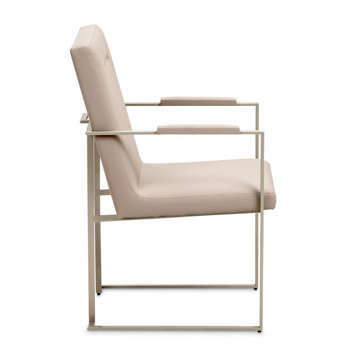 AICO Marin Arm Chair (Set of 2) in Greige