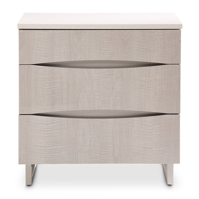 AICO Marin Nightstand in Greige