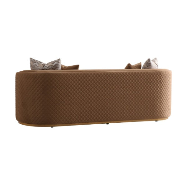 AICO Furniture Ariana Sofa in Caramel Gold