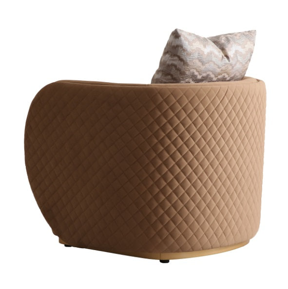 AICO Furniture Ariana Chair in Caramel Gold
