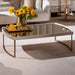 AICO Furniture Lisbon Cocktail Table in Silken Cream Bronze image