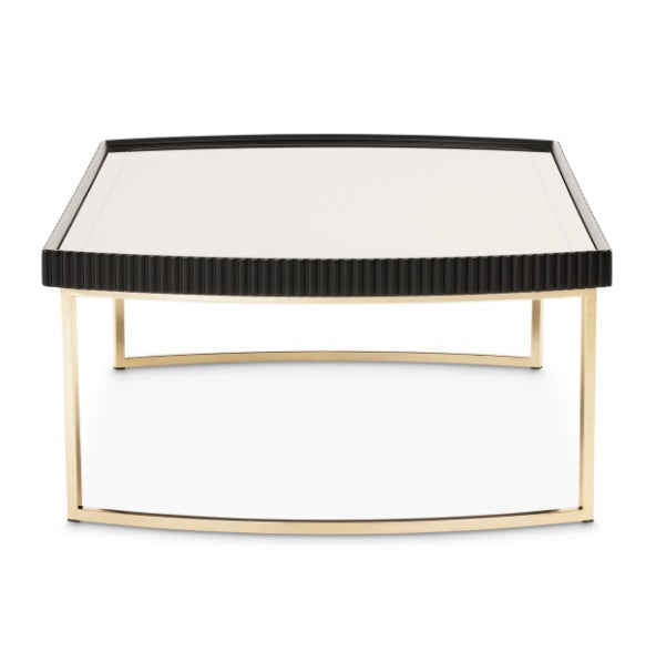 AICO Furniture Lisbon Cocktail Table in Silken Matte Black