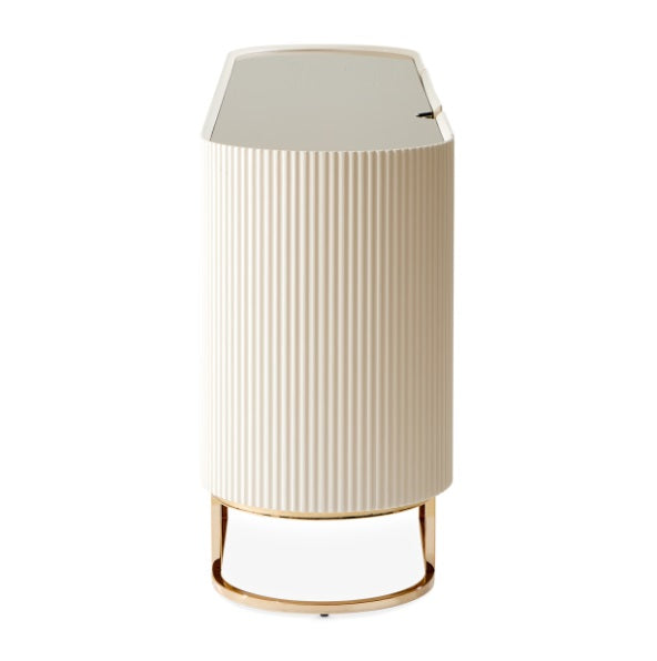 AICO Furniture Lisbon Console Table in Silken Matte Cream