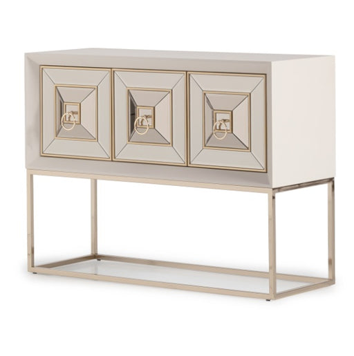 AICO Furniture Madison Small Console with Leg in Glistening Gold image