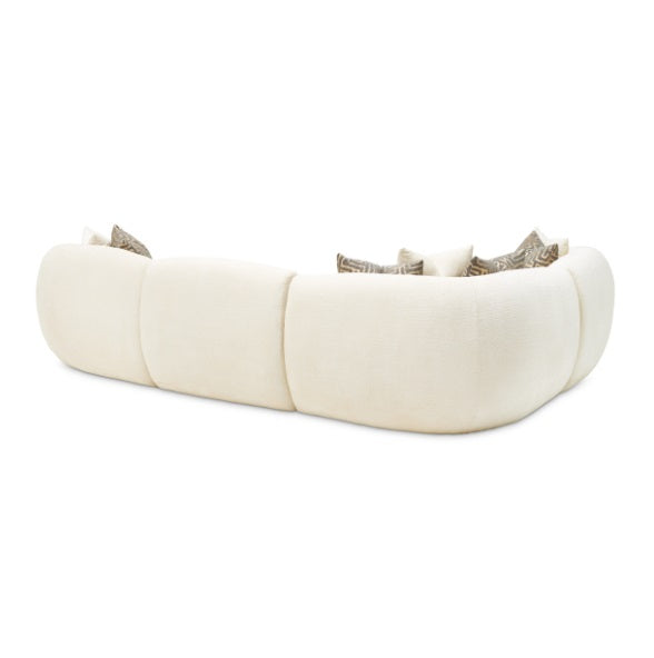 AICO Furniture Le Montreaux Armless Chair in Gardenia