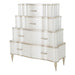 AICO London Place Tiered 6-Drawer Chest in Creamy Pearl 9004070-112 image