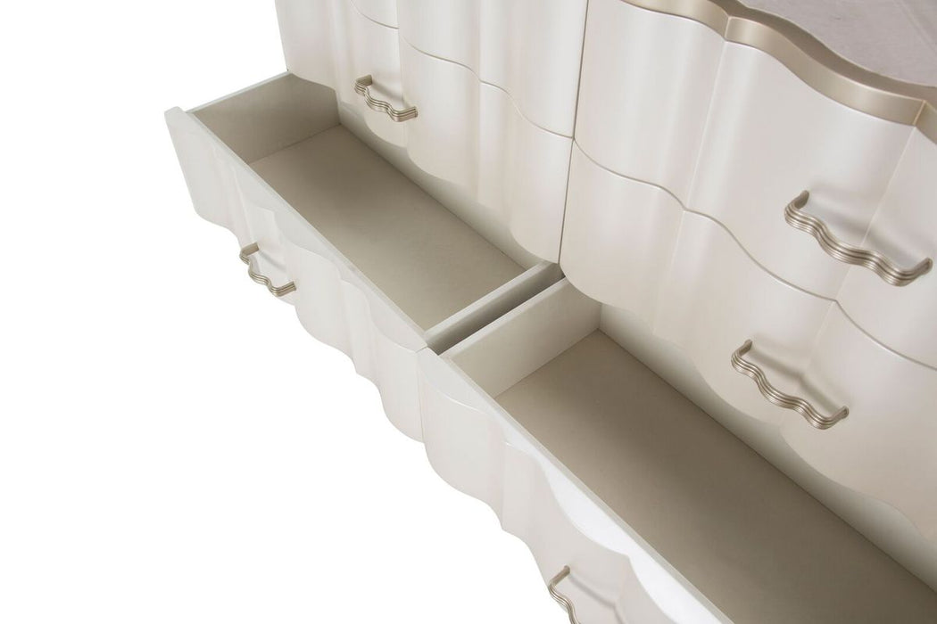 AICO London Place Dresser in Creamy Pearl