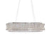 AICO Furniture Lighting Galaxy Oval LED Chandelier in Chrome image