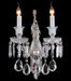 AICO Furniture Lighting Chambord 2 Light Wall Sconce in Clear image