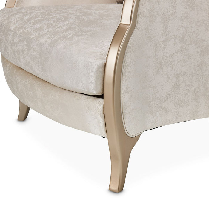 AICO Malibu Crest Chair in Chardonnay