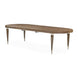 AICO Villa Cherie 4 Leg Oval Dining Table in Hazelnut image