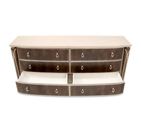 AICO Villa Cherie Dresser in Hazelnut